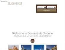 Tablet Screenshot of domainedivonne.com